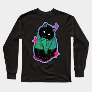 Casual Meow Meow | Sticker Version Long Sleeve T-Shirt